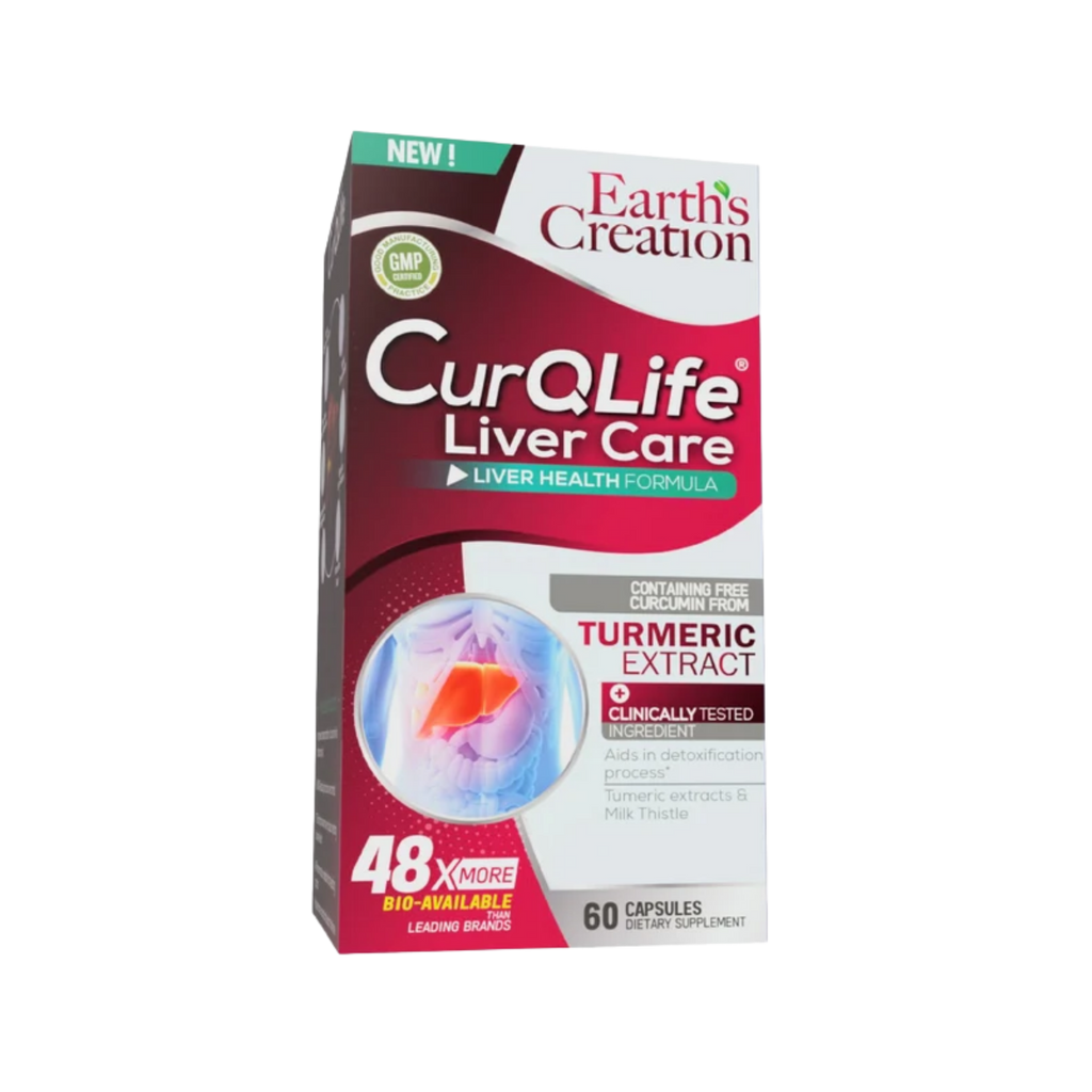 Earth’s Creation, Liver Care with CurQLife, 60 capsules