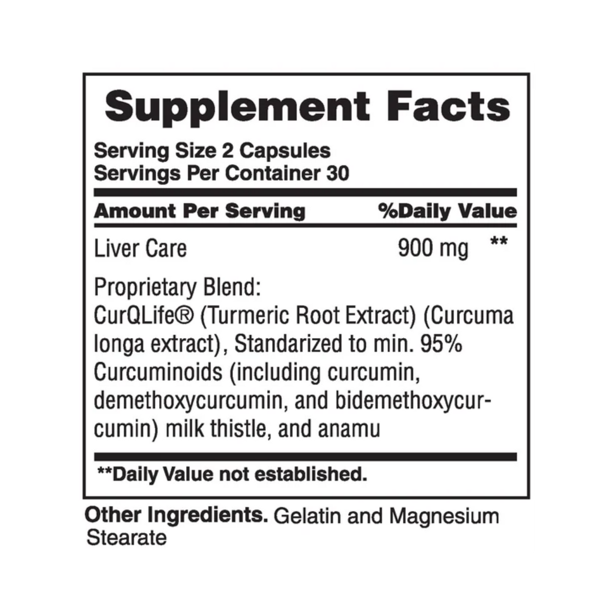 Earth’s Creation, Liver Care with CurQLife, 60 capsules