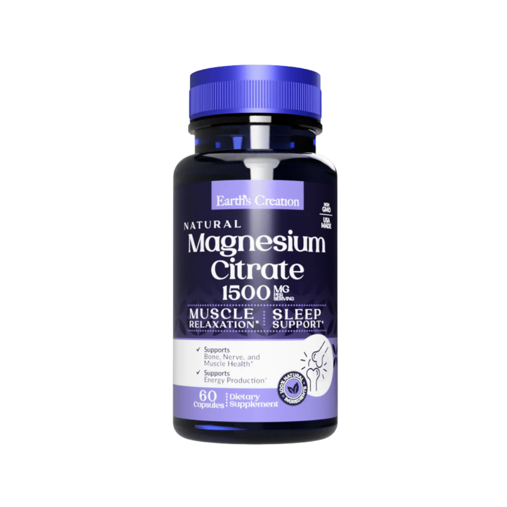 Earth’s Creation, Magnesium citrate, 60 capsules