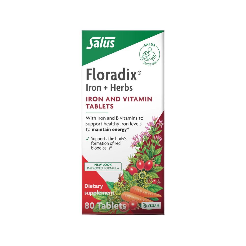 Floradix, Iron + Herbs, 80 Tablets