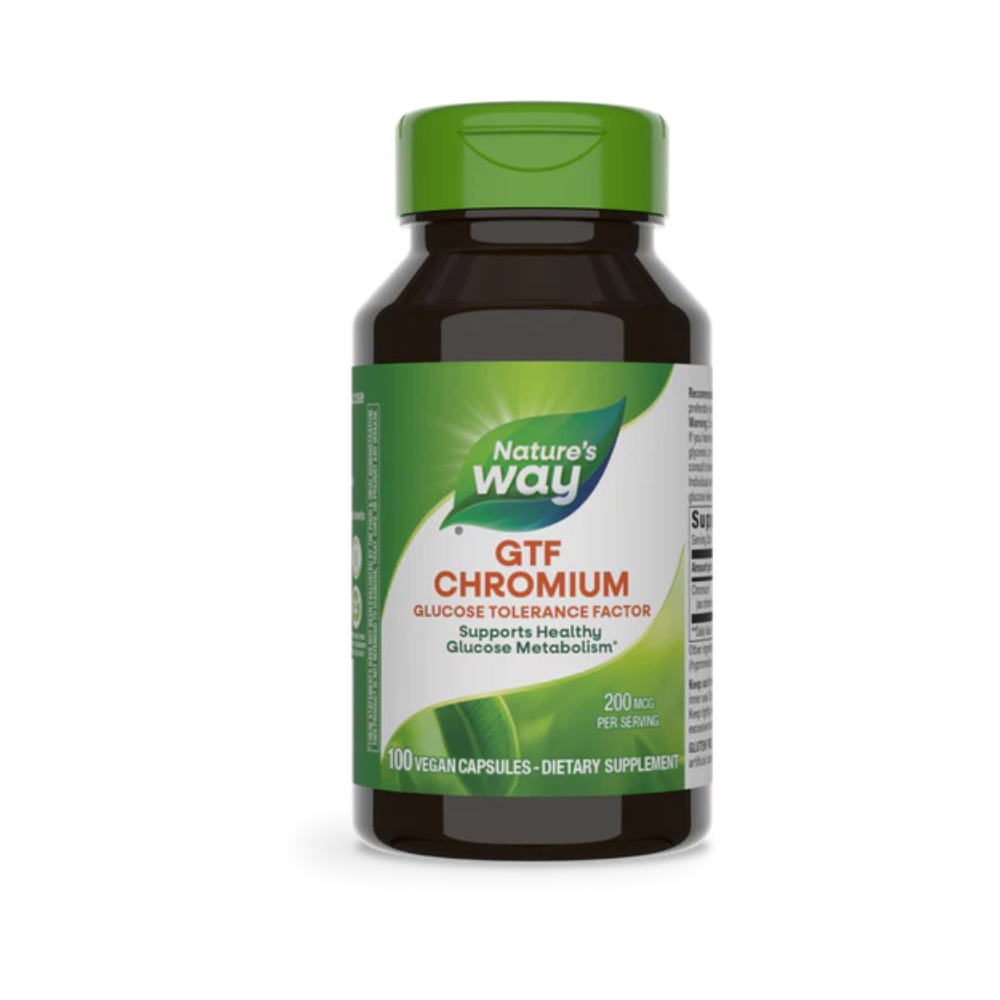 Nature's Way, GTF Chromium (200mg per serving), 100 vegan capsules