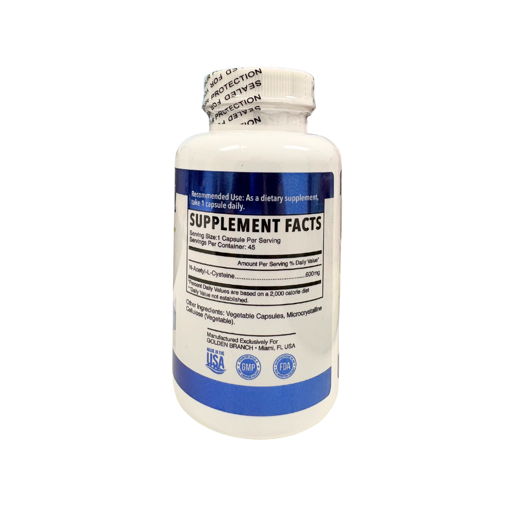 Golden Branch, NAC ( N-Acetyl - L-Cysteine), 45 Capsules