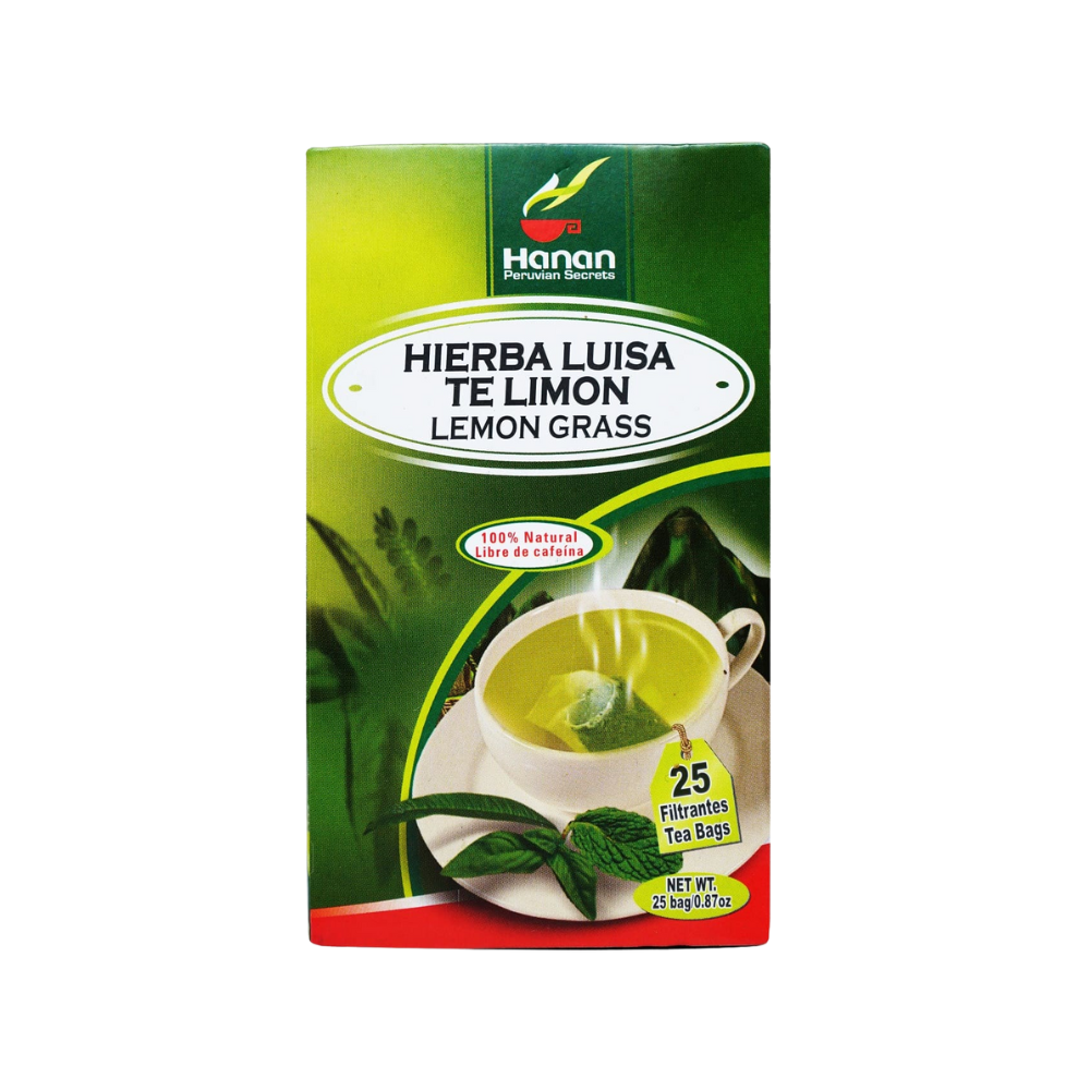 Hanan Peruvian Secrets, Hierba Luisa / lemongrass, 25 Tea Bags