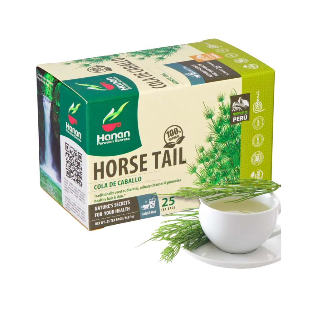 Hanan Peruvian Secrets, Horsetail Tea (Cola de Caballo),25 Teabags