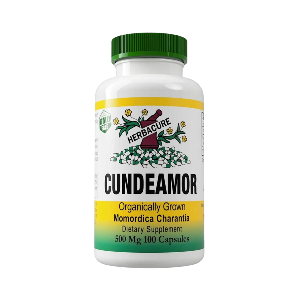 Herbacure, Cundeamor (Bitter Melon 500mg), 100 Capsules