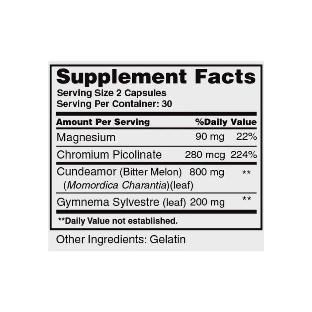 Herbacure, Cundeamor plus Chromium, 60 capsules