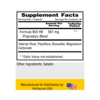 Herbacure, Formula 903-HB, 60 Capsules