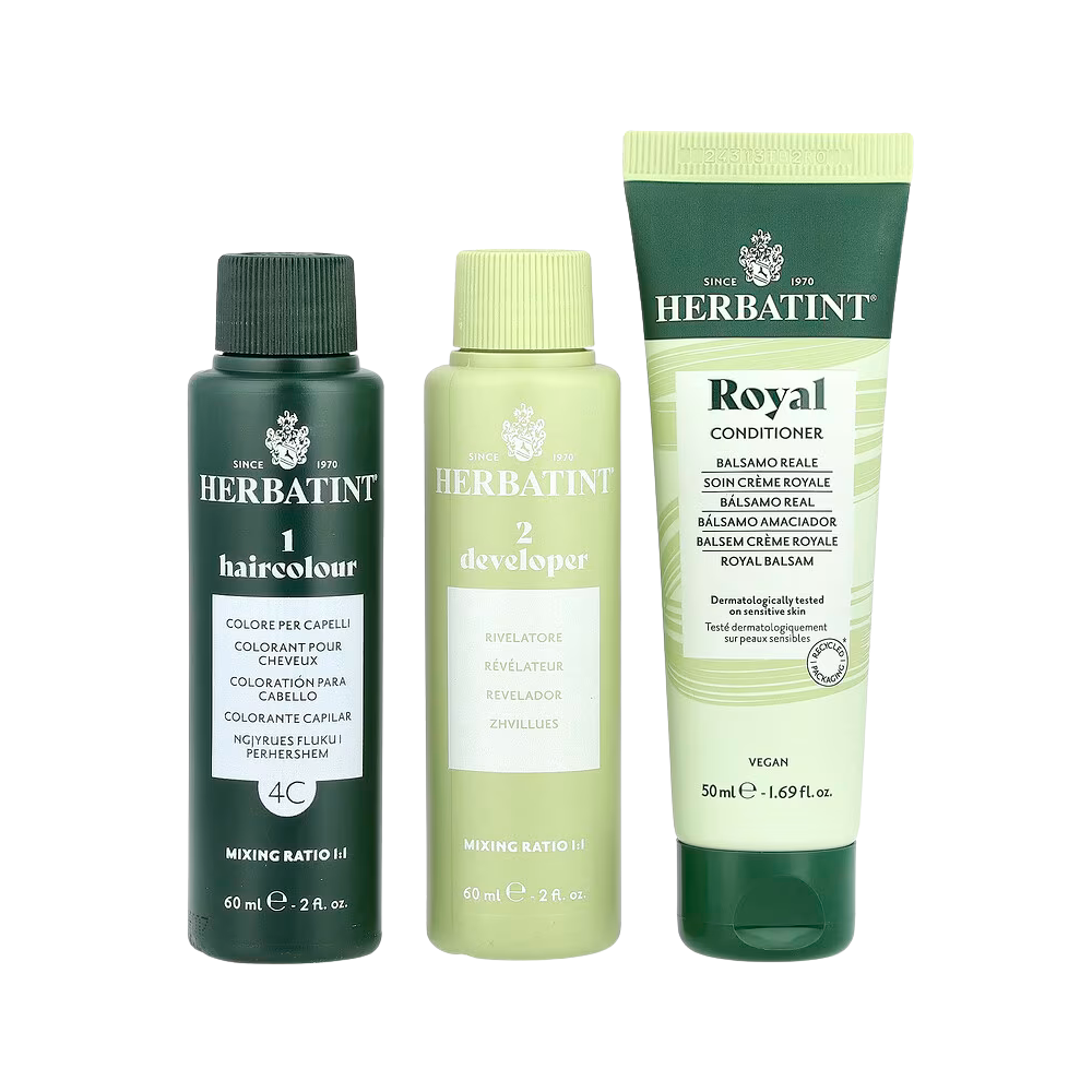 Herbatint, Permanent Haircolor Gel, 4C Ash Chestnut, 5.75 fl oz (170 ml)