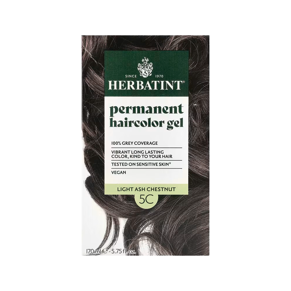 Herbatint, Permanent Haircolor Gel, 5C Light Ash Chestnut, 5.75 fl oz (170 ml)