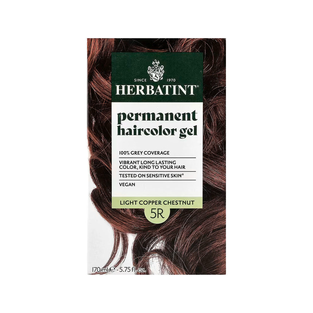 Herbatint, Permanent Haircolor Gel, 5R Light Copper Chestnut, 5.75 fl oz (170 ml)