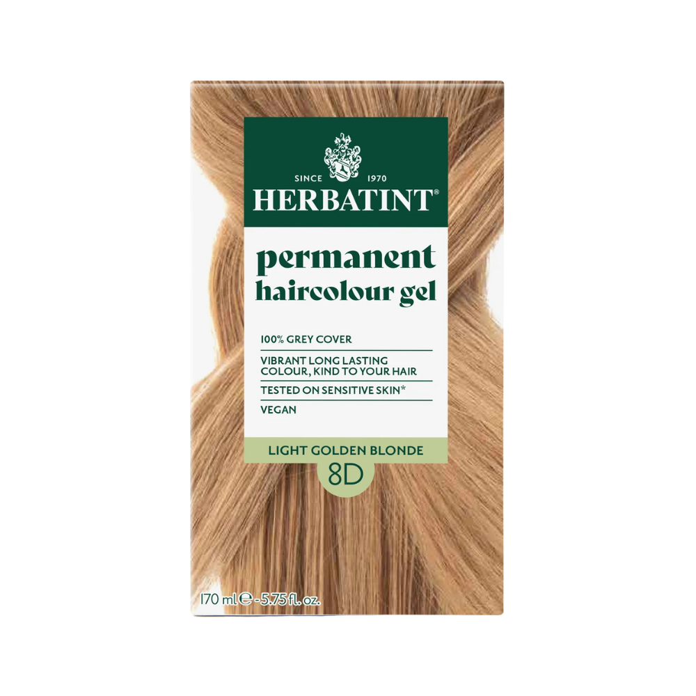 Herbatint, Permanent Haircolor Gel, 8D light Golden Blonde, 5.75 fl oz (170 ml)