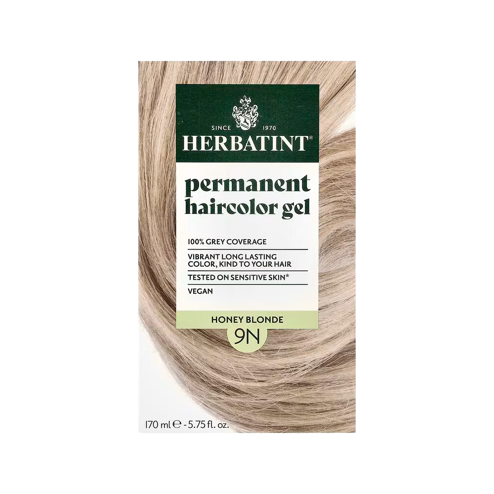 Herbatint, Permanent Haircolor Gel, 9N Honey Blonde, 5.75 fl oz (170 ml)