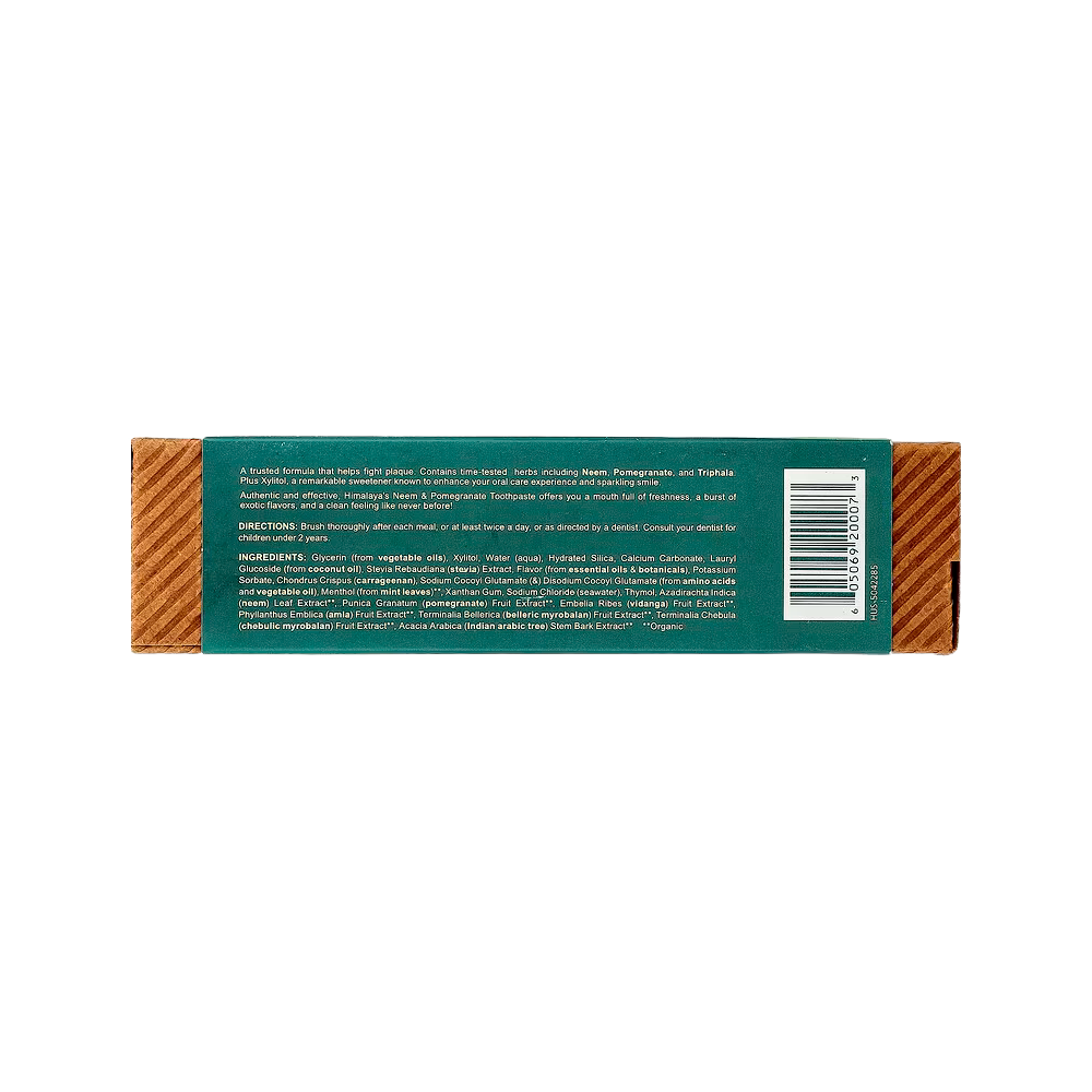 Himalaya, Botanique, Toothpaste, Neem & Pomegranate, Herbal Mint, 5.29 oz (150g)