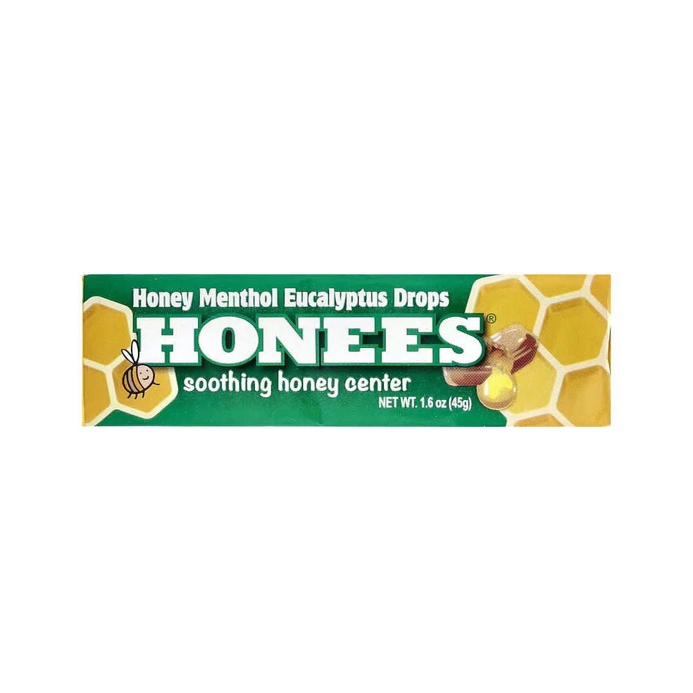 Honees, Honey Menthol Eucalyptus Drops, 1.6 oz (45 g)