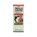 Jarabe Berro y Cebolla, Compuesto Vegetal Quisqueyano, 8oz, Mint and Vegetable Flavor