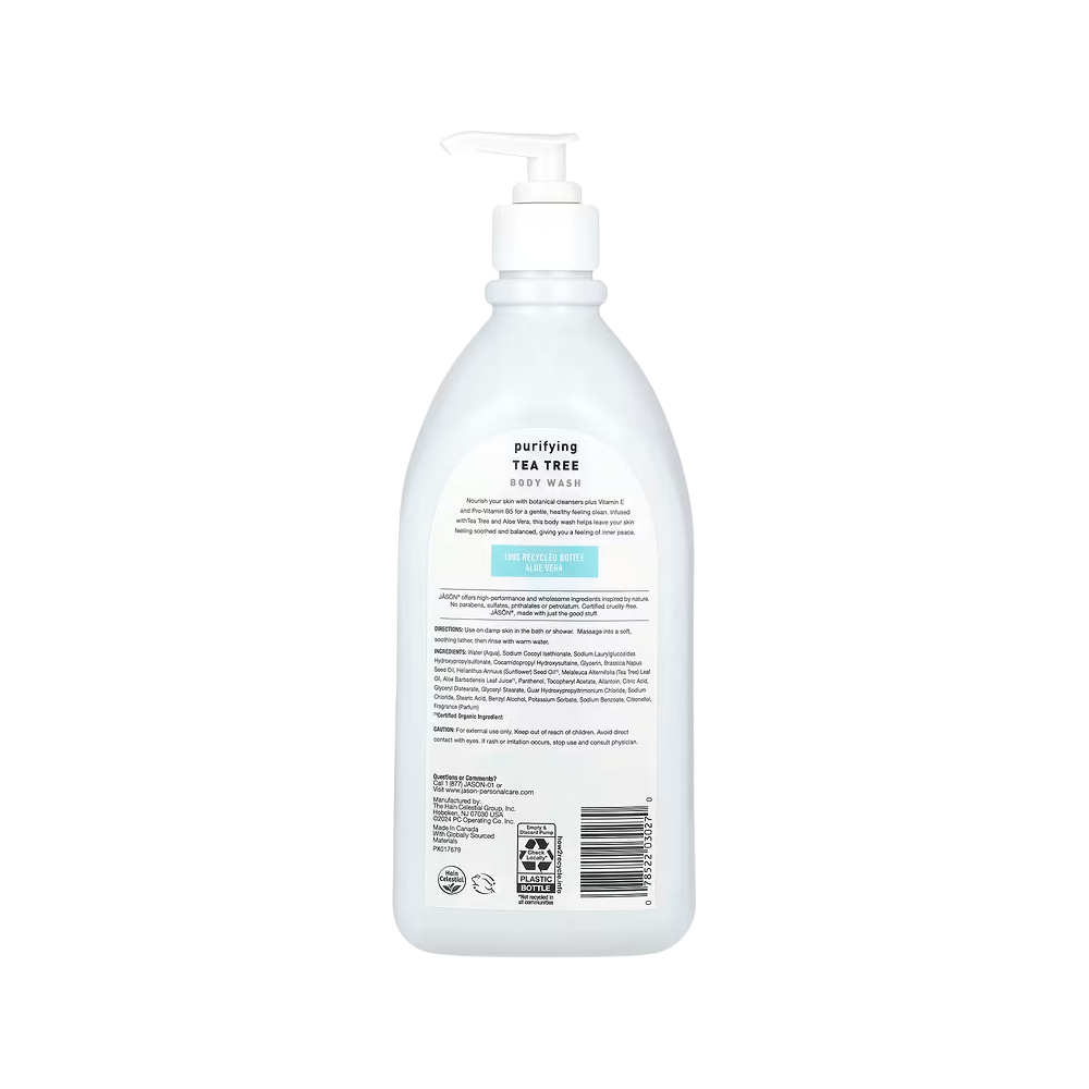 Jason Natural, Body Wash, Purifying Tea Tree, 30 fl oz (887 ml)