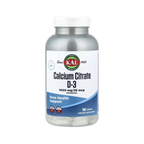KAL, Calcium Citrate D-3, 180 Tablets