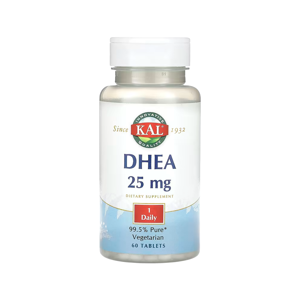 KAL, DHEA, 25 mg, 60 Tablets