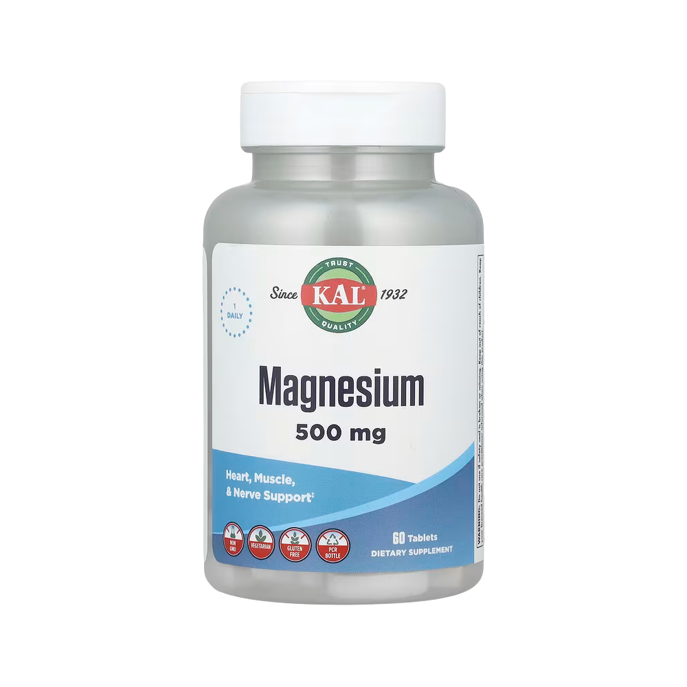 KAL, Magnesium 500mg, 60 tablets