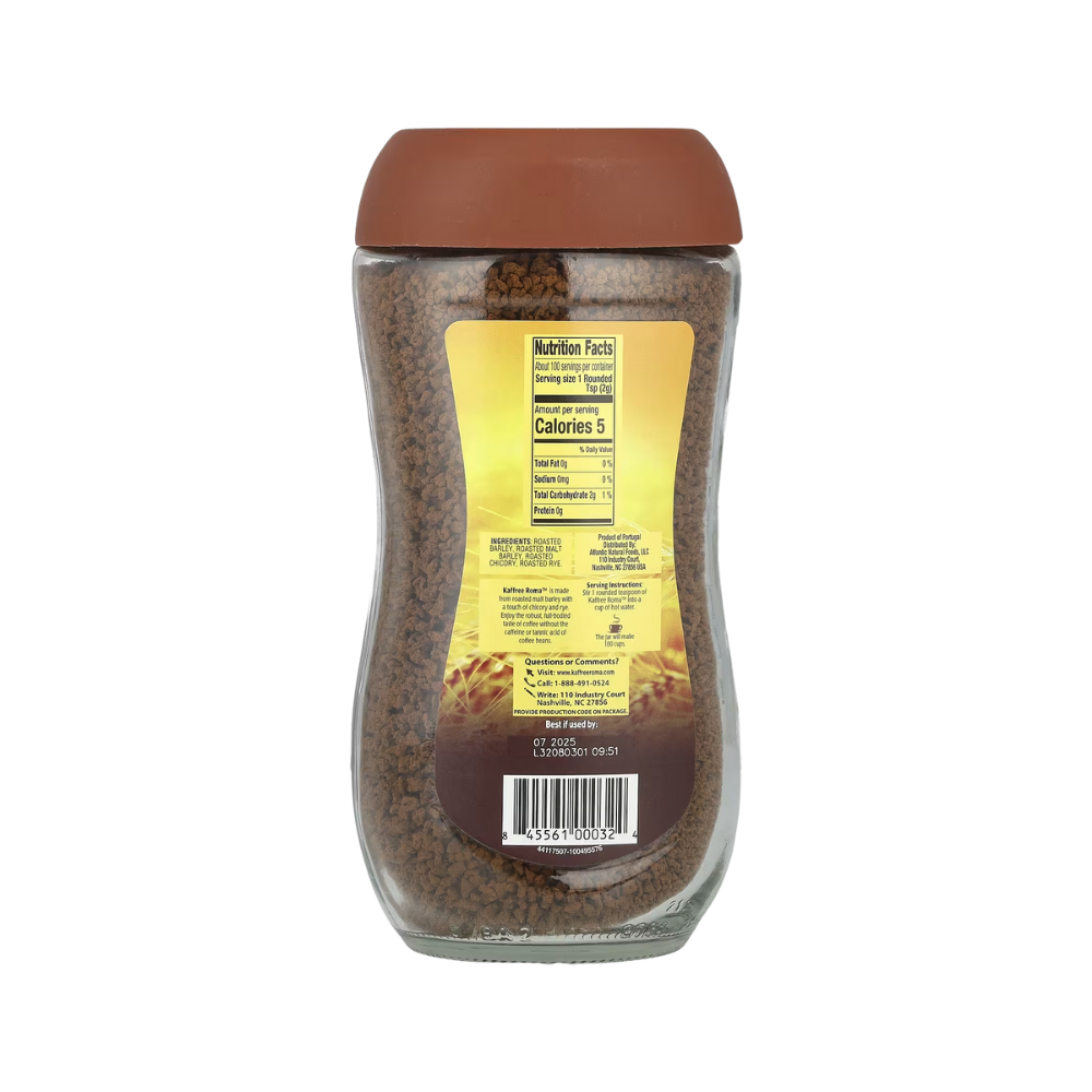 Kaffree Roma, Roasted Grain Beverage, Caffeine Free, 7 oz (200 g)