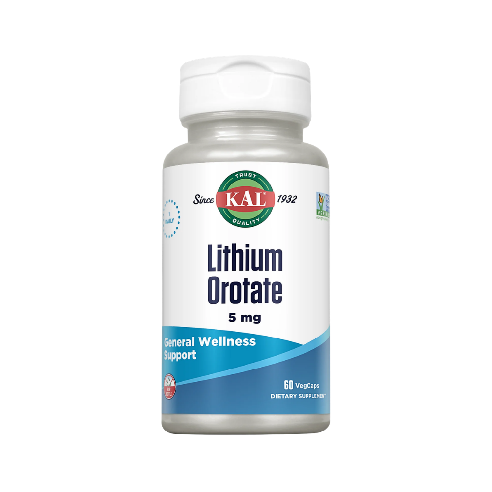 Kal, Lithium Orotate, 5mg, 120vegcaps