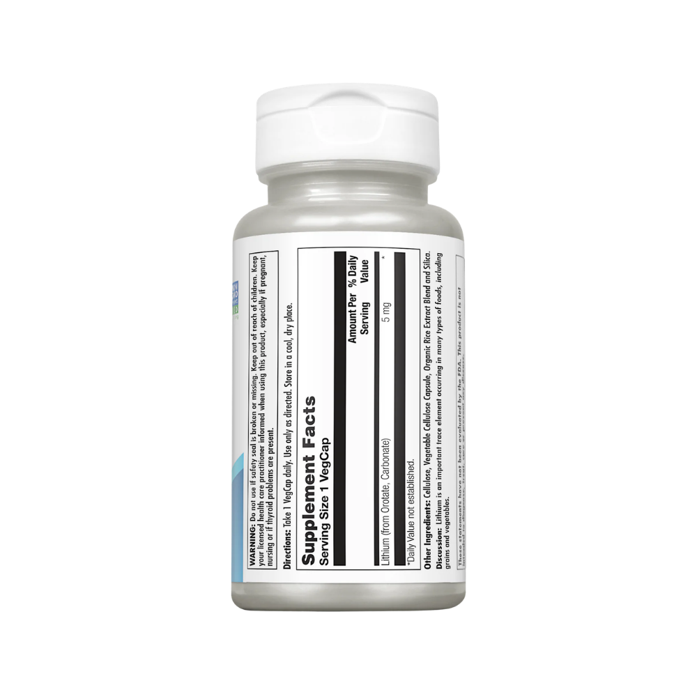Kal, Lithium Orotate, 5mg, 120vegcaps