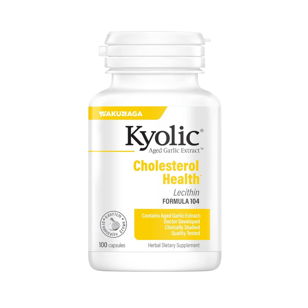 Kyolic Aged Garlic Extract, Cholesterol Health, Formula 104, 100 Capsules