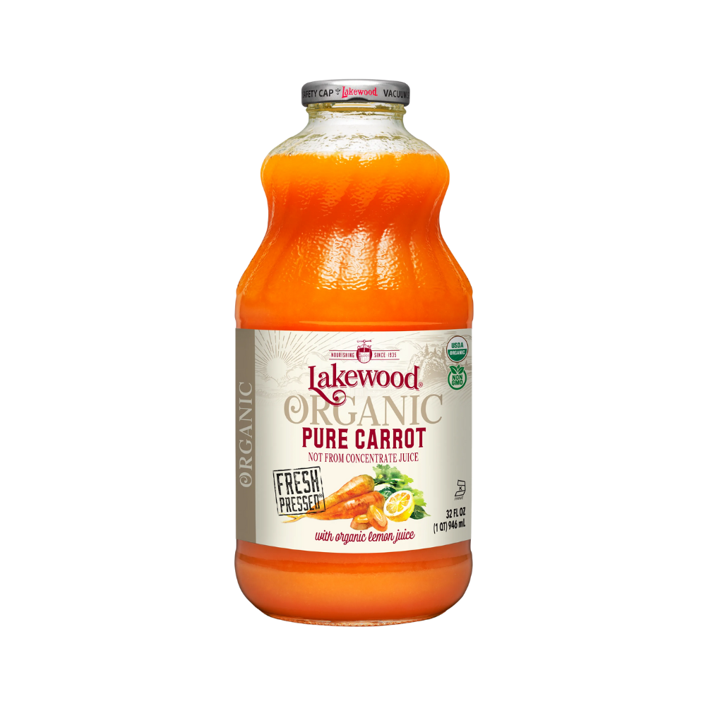 Lakewood Organic, Pure Carrot, with Lemon Juice, 32oz