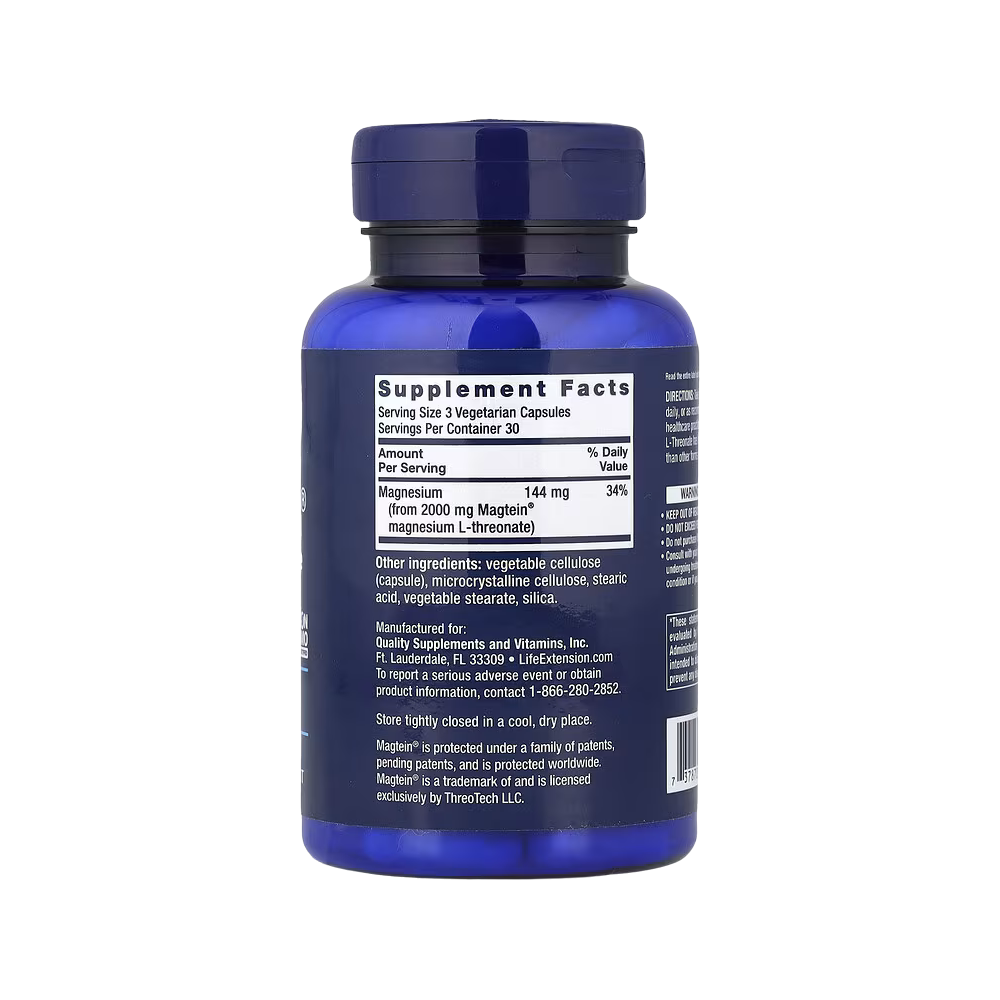 Life Extension, Neuro-Mag, Magnesium L-Threonate, 90 Vegetarian Capsules