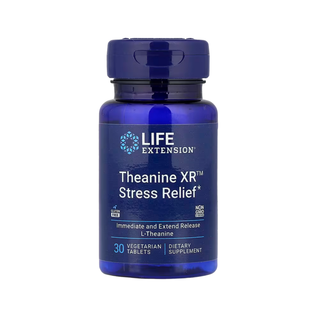 Life Extension, Theanine XR Stress Relief, 30 vegetarian capsules
