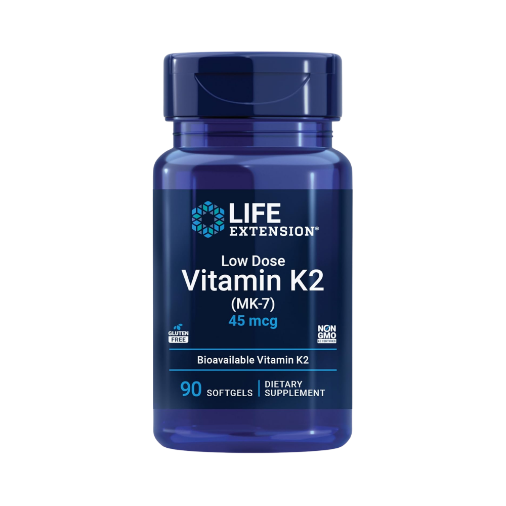 Life Extension, low dose Vitamin K2, 90 softgels