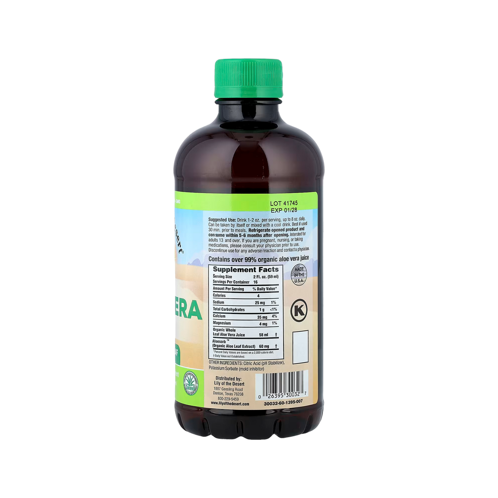 Lily of the Desert, Aloe Vera Juice, Whole Leaf, Filtered, 32 fl oz (946 ml)
