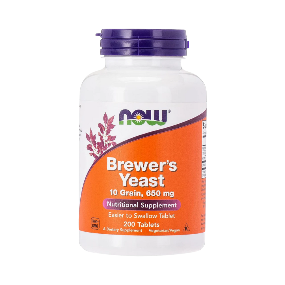 NOW Foods, Brewer's Yeast 10 Grain, (650mg per service), 200 tablets