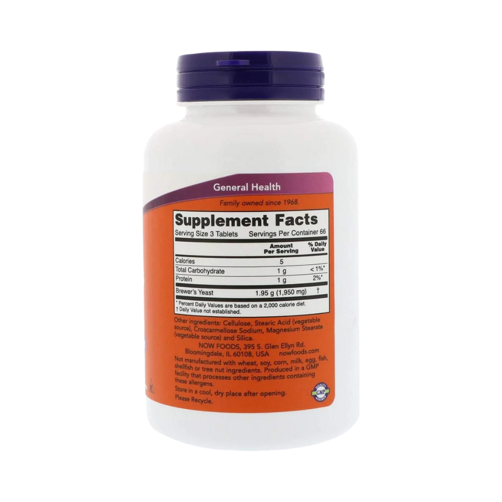 NOW Foods, Brewer's Yeast 10 Grain, (650mg per service), 200 tablets