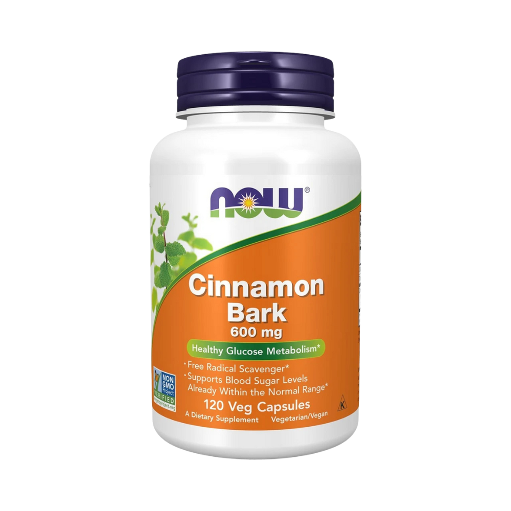NOW Foods, Cinnamon Bark 600 mg, 120 veg capsules
