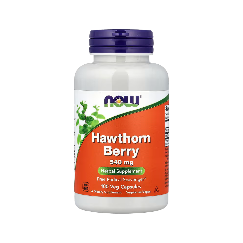 NOW Foods, Hawthorn Berry, 540 mg, 100 Veg Capsules