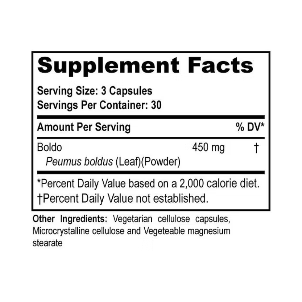 Natural Living, Boldo, 90 Capsules