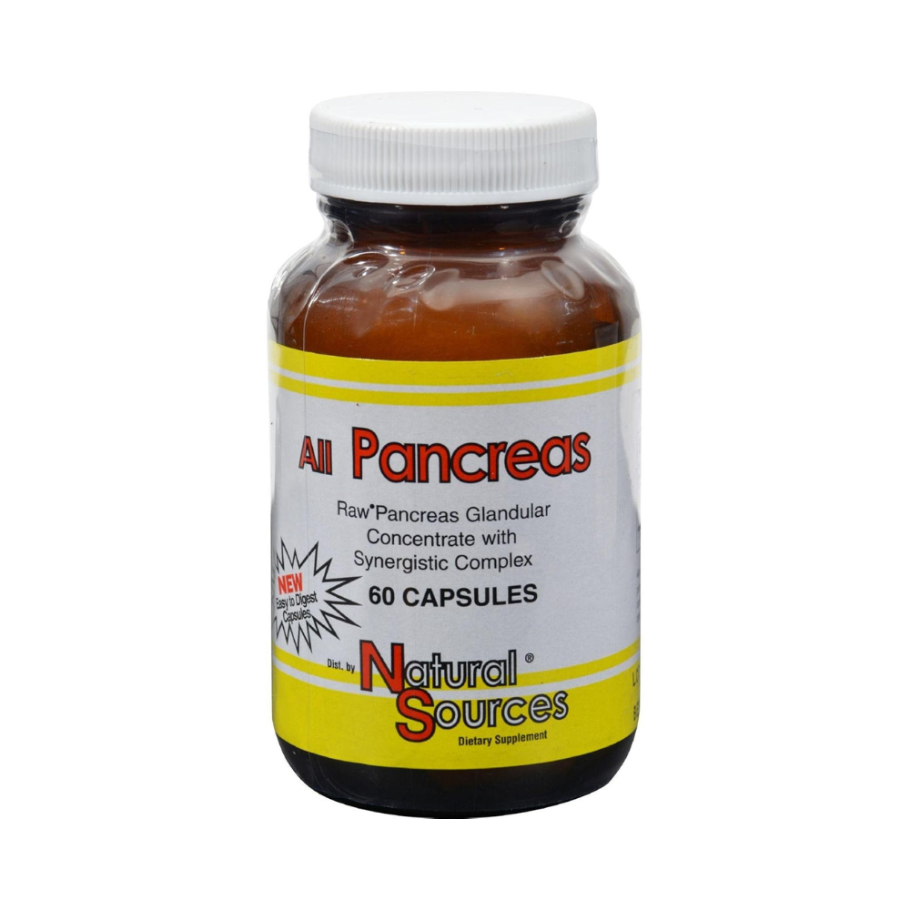 Natural Sources, All Pancreas, 60 Capsules