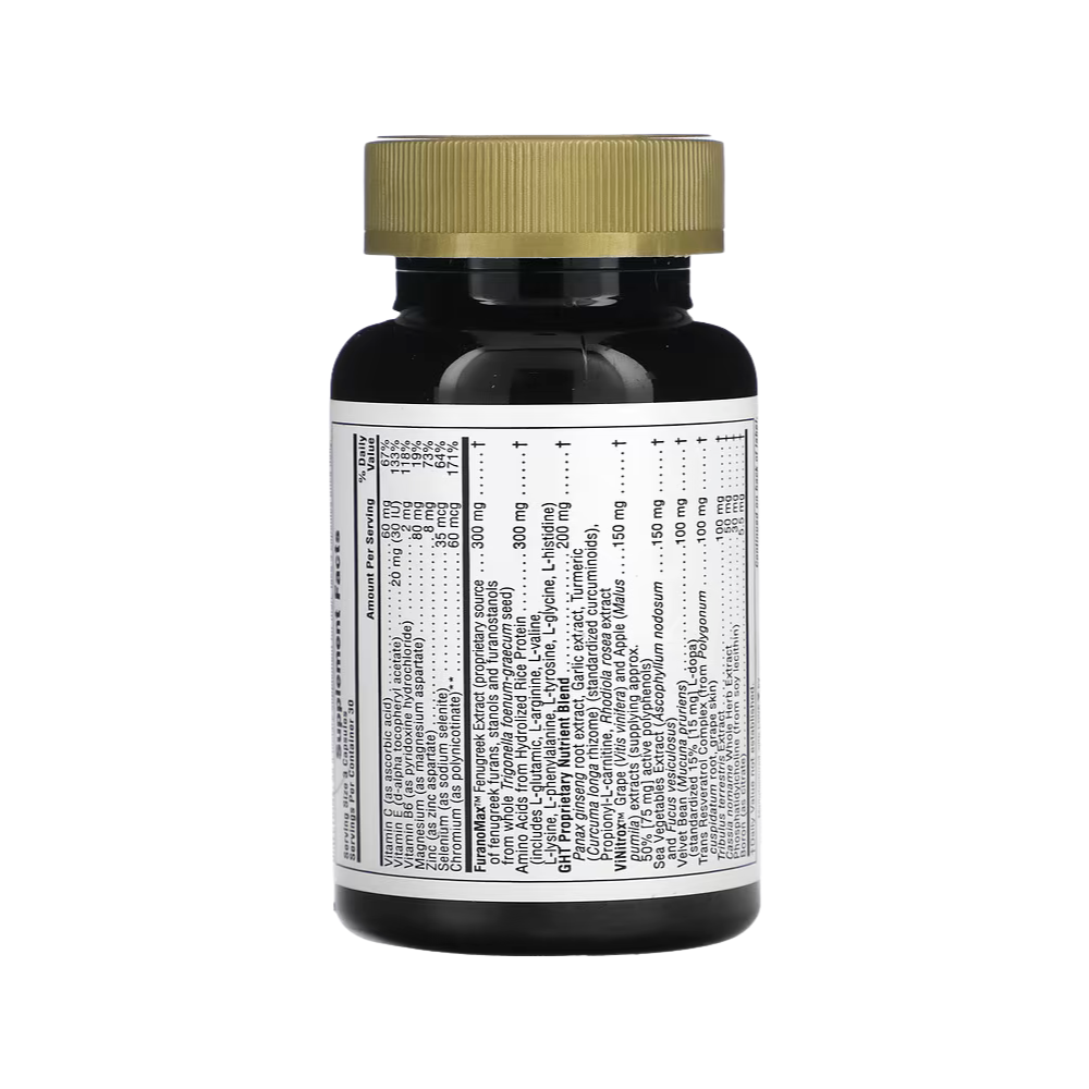 NaturesPlus, GHT Male, Human Growth Hormone And Testosterone Support For Men, 90 Vegetarian Capsules