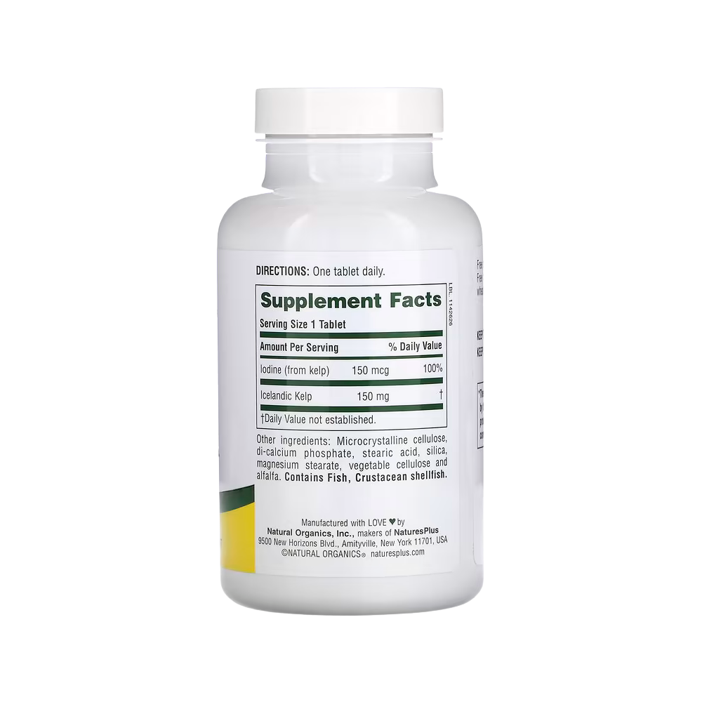 NaturesPlus, Icelandic Kelp, 300 Tablets (150 mg per Tablet)