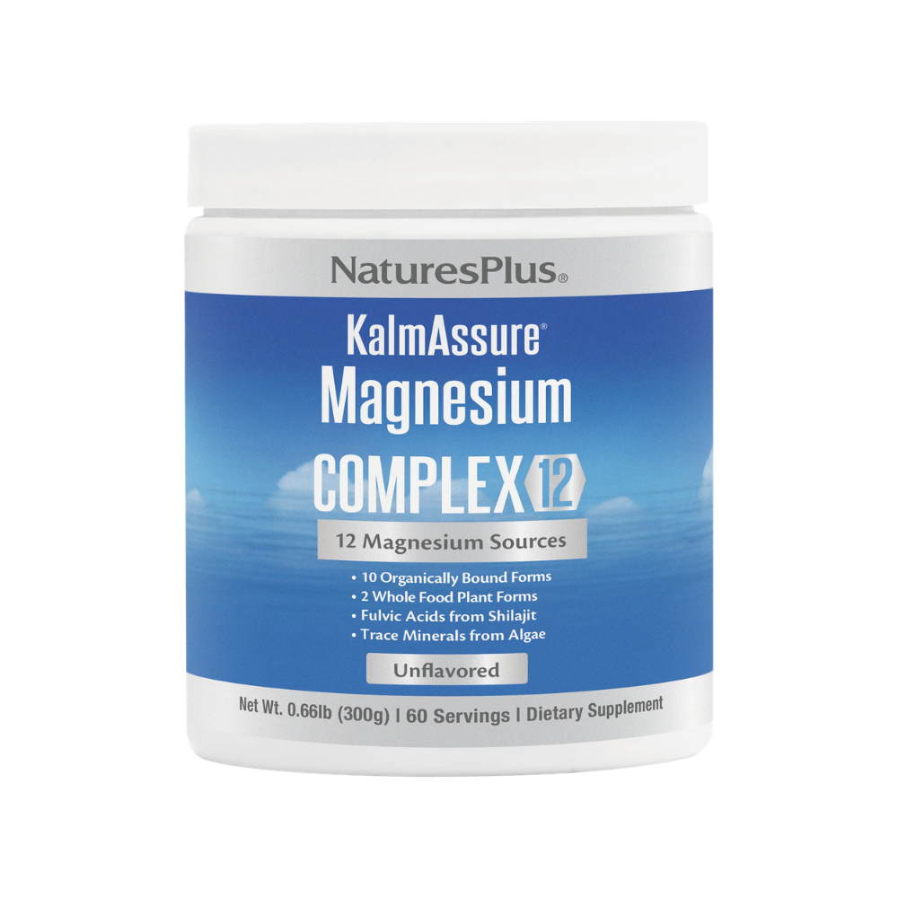 NaturesPlus, KalmAssure, Magnesium Complex 12 Powder, unflavored, 0.66lb (300g)