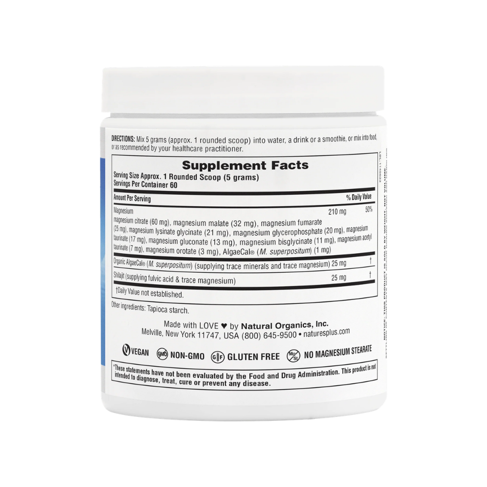 NaturesPlus, KalmAssure, Magnesium Complex 12 Powder, unflavored, 0.66lb (300g)