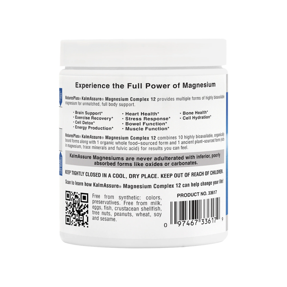 NaturesPlus, KalmAssure, Magnesium Complex 12 Powder, unflavored, 0.66lb (300g)