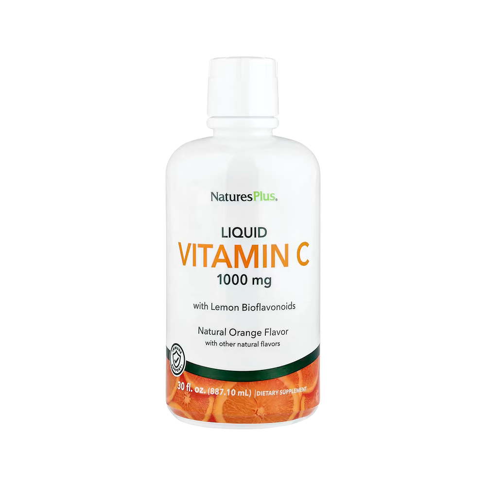 NaturesPlus, Liquid Vitamin C With Lemon Bioflavonoids, Natural Orange, 30 fl oz (887.10 ml)