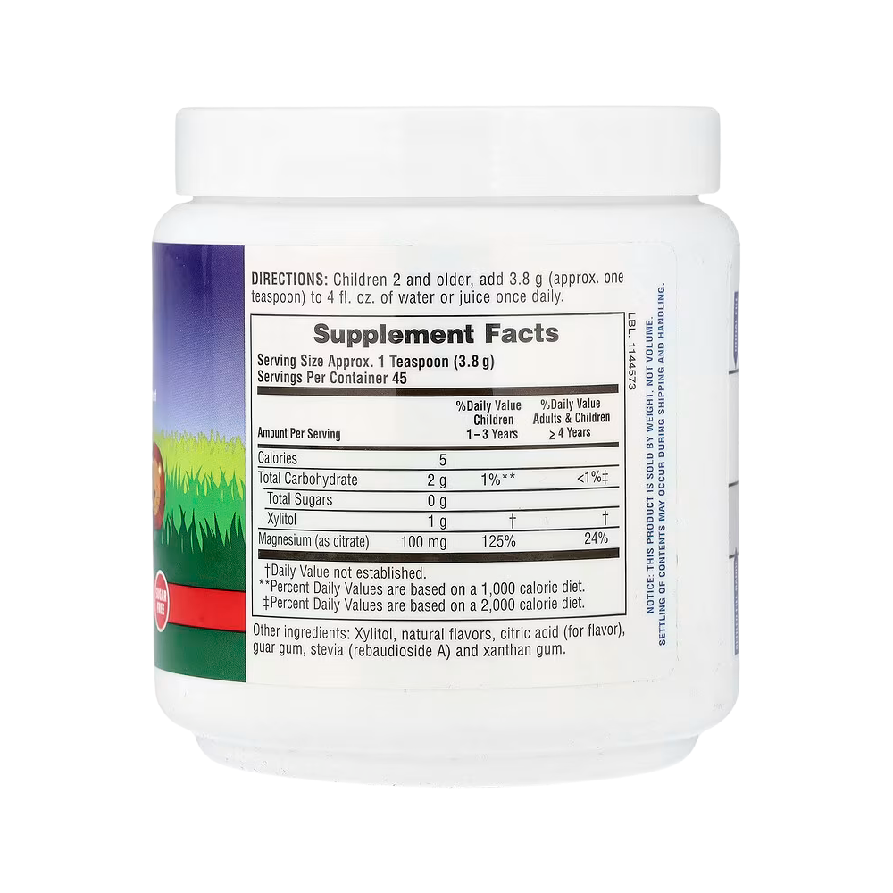 NaturesPlus, Mag Kidz, Animal Parade, Children's Magnesium Powder Supplement, Cherry, 0.38 lb (171 g)
