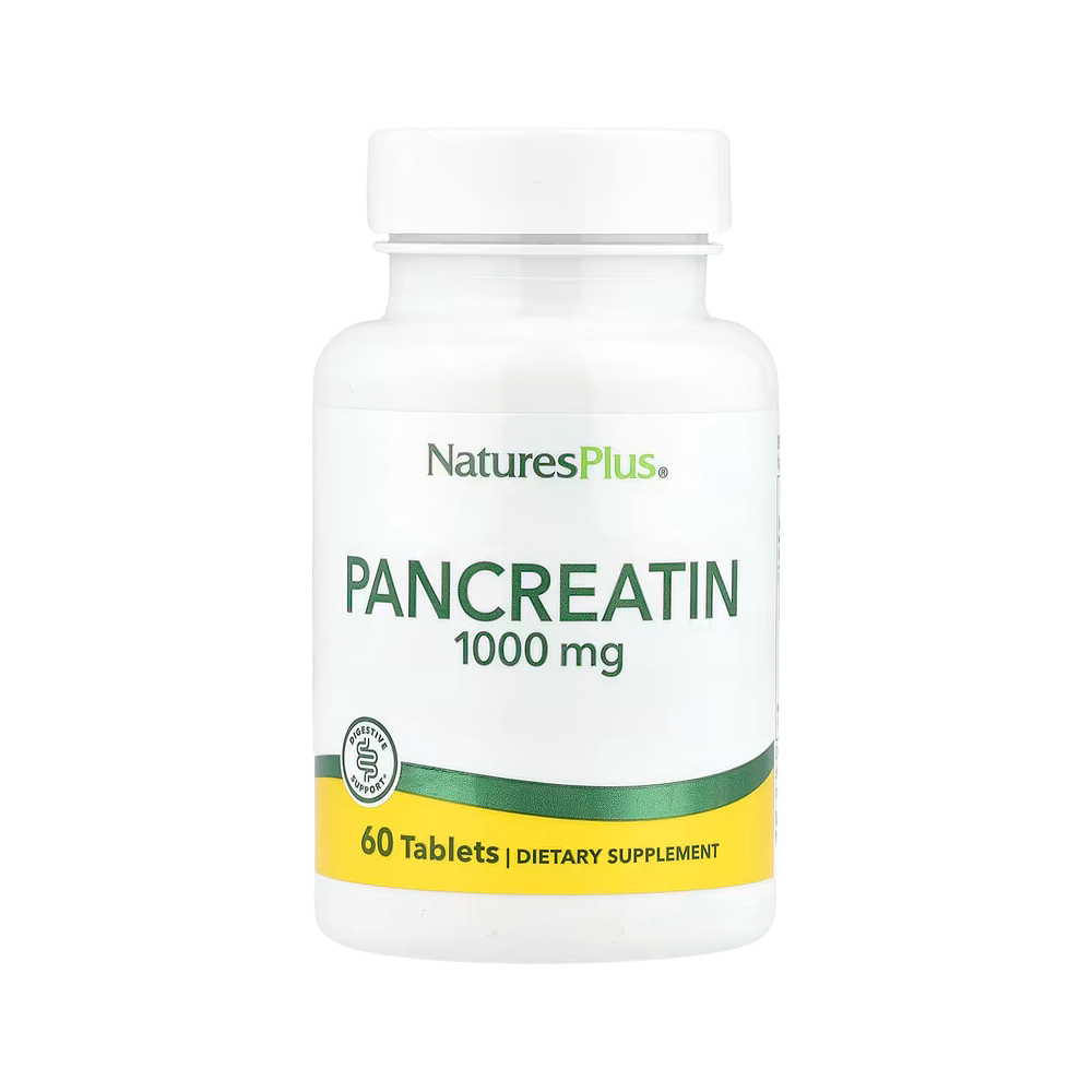 NaturesPlus, Pancreatin, 1,000 mg, 60 Tablets