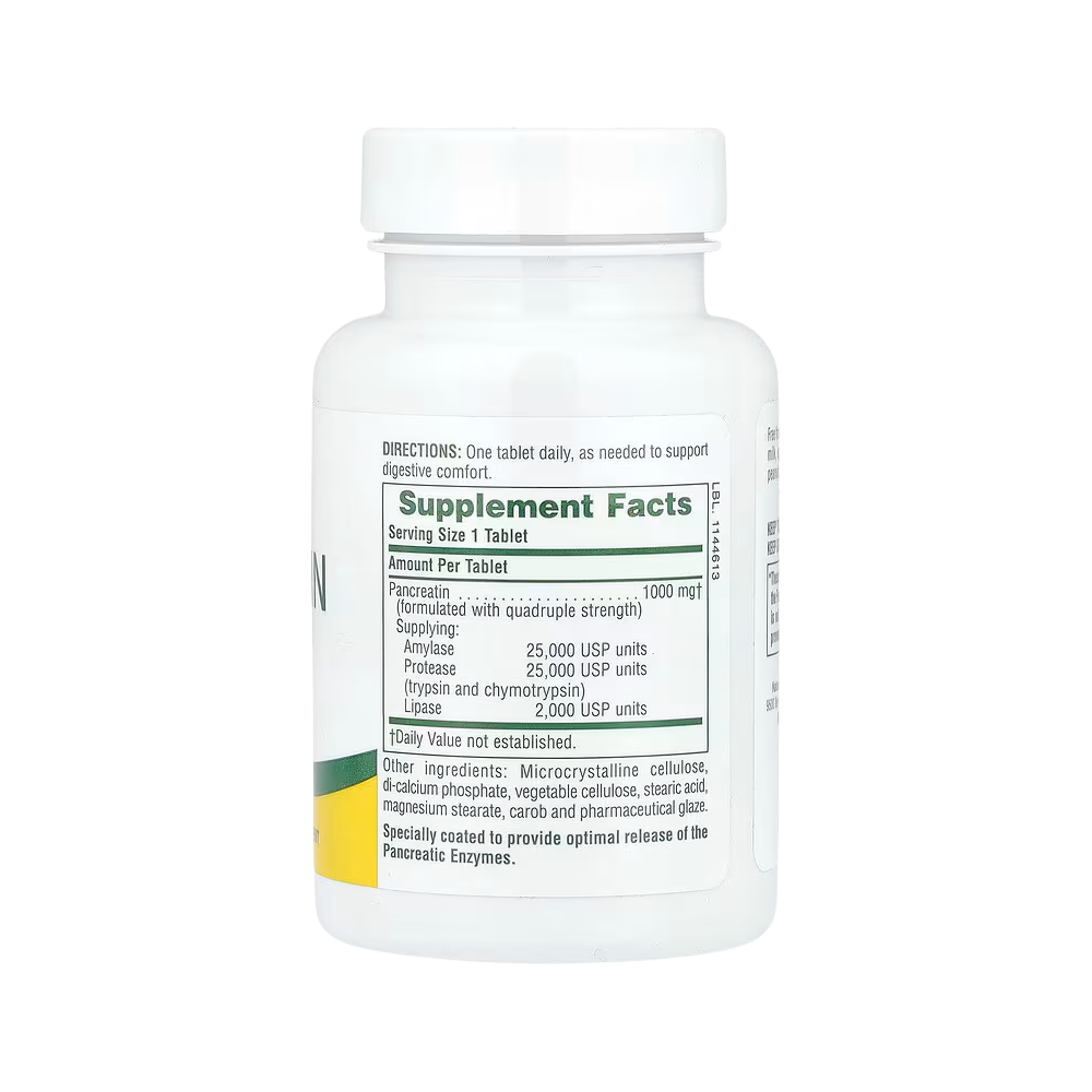 NaturesPlus, Pancreatin, 1,000 mg, 60 Tablets