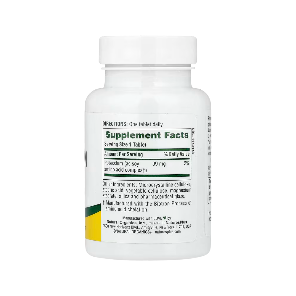 NaturesPlus, Potassium, 99 mg, 90 Tablets