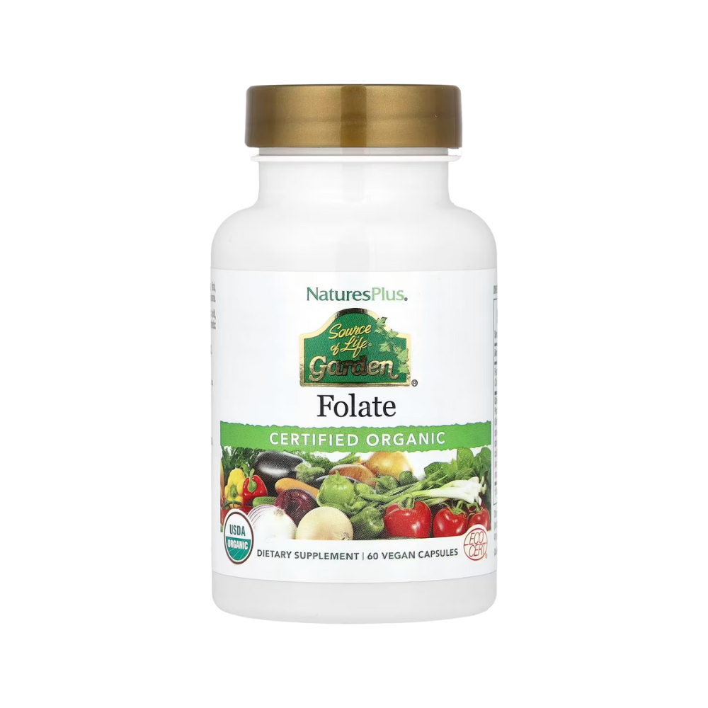 NaturesPlus, Source of Life, Garden, Folate, 60 Vegan Capsules