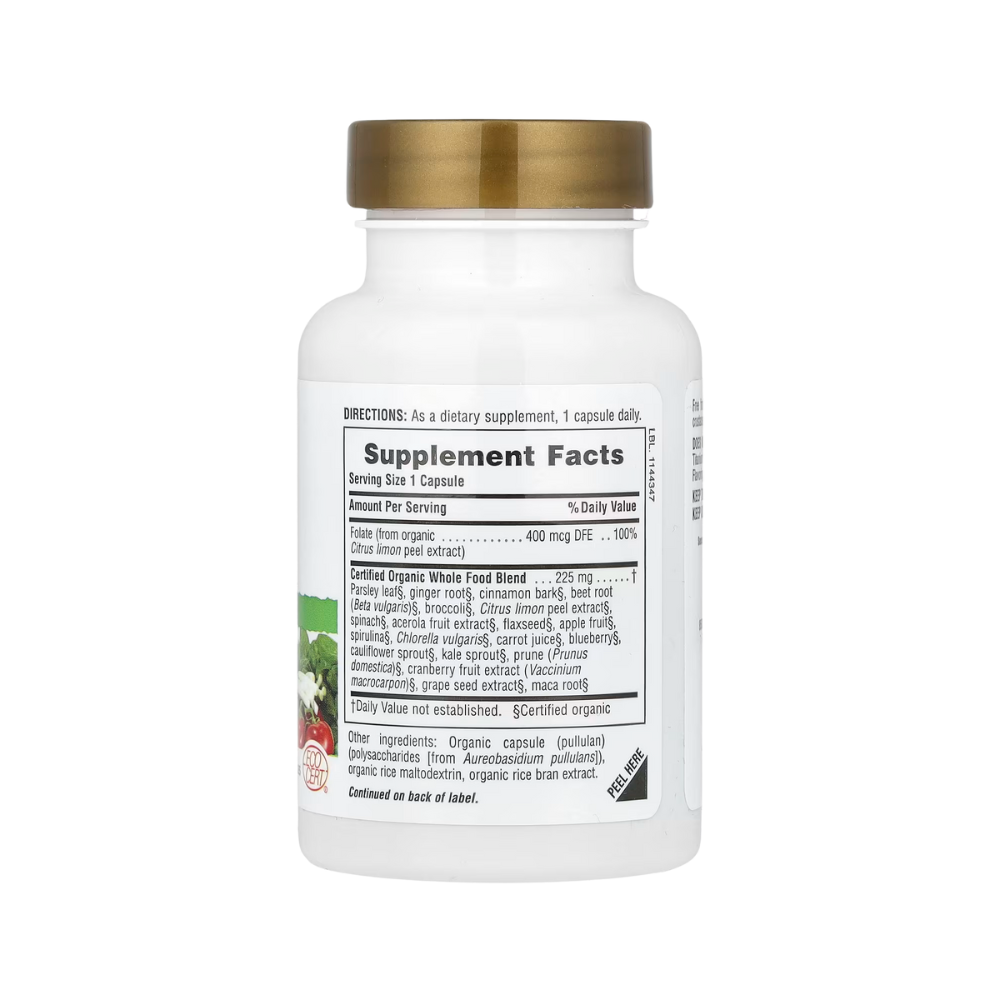 NaturesPlus, Source of Life, Garden, Folate, 60 Vegan Capsules